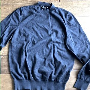 Cotton cashmere blend sweater - Navy